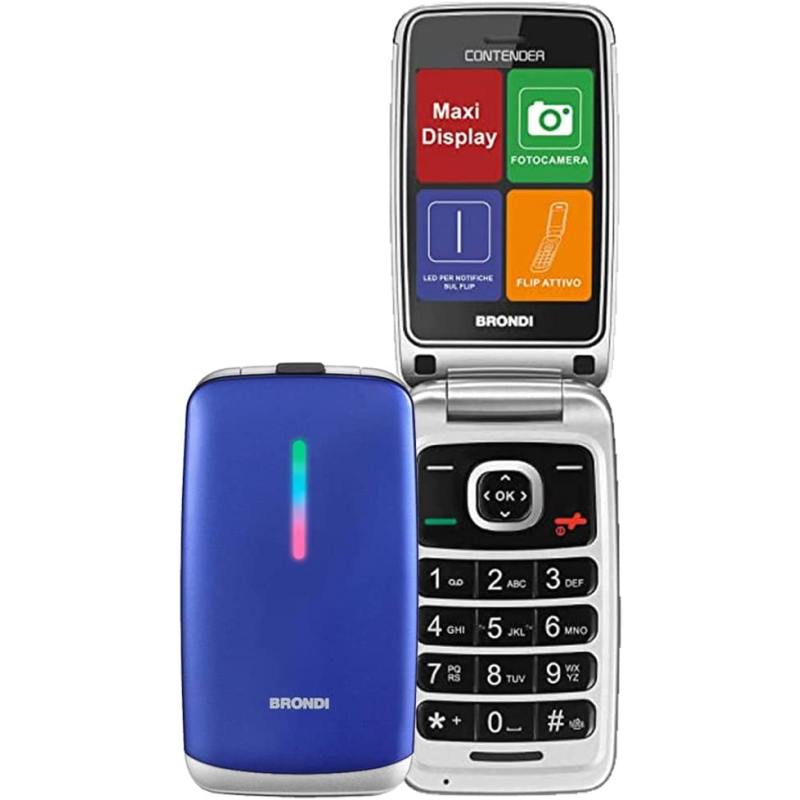 cellulare clamshell brondi dual sim bianco metal